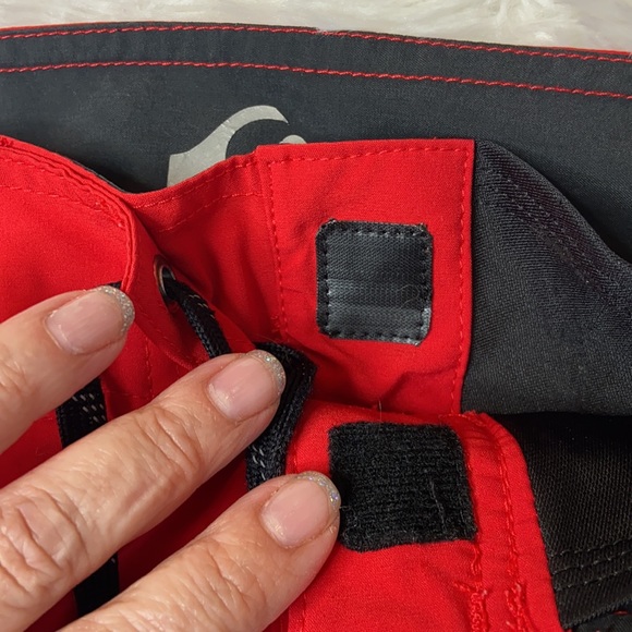 Quicksilver Red Velcro Tie Swimsuit - Picture 12 of 12